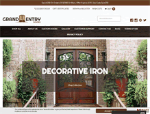 Tablet Screenshot of grandentrydoors.com